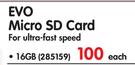 Samsung Evo 16GB Micro SD Card For Ultra Fast Speed