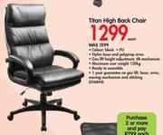 Titan High Back Chair-Each