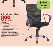 Soho Mid Back Chair-Each