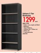 Sahara 5 Tier Bookcase-Each