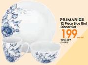 Primaries 12 Piece Blue Bird Dinner Set-Per Set
