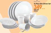 Russell Hobbs 16 Piece Rim Dinner Set-Per Set