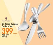 Russell Hobbs 24 Piece Breeze Cutlery Set-Per Set