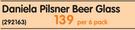 Walther Daniela Pilsner Beer Glass-Per 6 Pack
