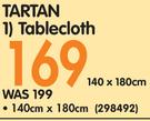 Tartan Tablecloth 140x180Cm