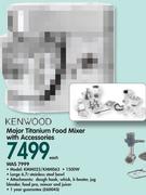 Kenwood Major Titanium Food Mixer With Accessories KMM023/KMM063