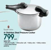 Russell Hobbs 6Ltr Stainless Steel Pressure Cooker