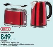 Defy Breakfast Pack DSB001-Per Pack