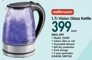 Mellerware 1.7L Vision Glass Kettle 22400