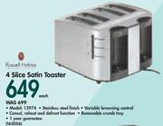 Russell Hobbs 4 Slice Satin Toaster 13974