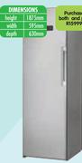 Whirlpool 394Ltr Upright Fridge WME36962X