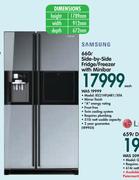 Samsung 660Ltr Side-by-Side Fridge/Freezer with Minibar RS21HFLMR1/XFA