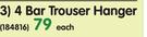 Accent 4 Bar Trouser Hanger-Each
