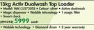 Samsung 13Kg Activ Dualwash Top Loader WA13J5730SS
