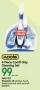 Addis 4 Piece Comfi Grip Cleaning Set-Per Set