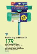 Verimark Floorwiz Mop and Broom Set-Per Set