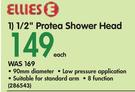 Ellies 1/2" Protea Shower Head