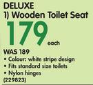 Deluxe Wooden Toilet Seat