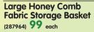 Accent Large Honey Comb Fabric Storage Basket-Each