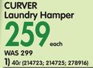 Curver 40L Laundry Hamper-Each