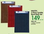 Waltex 2-Piece Tumble Band Bath Set-Per Set