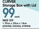 Curver Storage Box With Lid 29x20x14Cm-Each