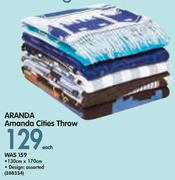 Aranda Amanda Cities Throw-Each