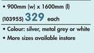 Finishing Touches Aluminium Venetian Blinds-900mm(w) x 1600mm(l) Each