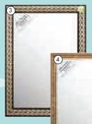 Framed Mirror Nautical Finish-900mm(l) x 600mm(w) Each