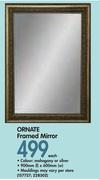 Ornate Framed Mirror-Each