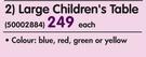 Jolly Large Children's Table-Each