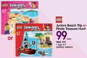 Lego Juniors Beach Trip Or Pirate Treasure Hunt-Each