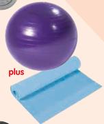 Endurance 55cm & 3mm Body Ball Plus Yoga Mat Set-Per Set