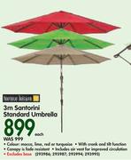 Terrace Leisure 3m Santorini Standard Umbrella-Each