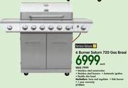 Terrace Leisure 6 Burner Saturn 720 Gas Braai-Each