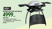 Weber Q2000 Gas Grill And Stand-Each