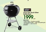 Weber 57cm One Touch Silver Kettle Braai-Each