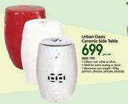 Urban Oasis Ceramic Side Table-Per Set