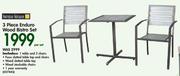3-Piece Enduro Wood Bistro Set