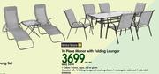 10-Piece Manor With Folding Lounger-Per Set