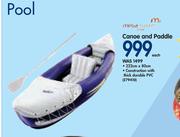 Megamaster Canoe And Paddle-222cmx80cm