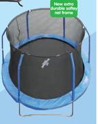 Bounceking Blue 10 Foot Airborne Trampoline Combo