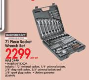 Mastercraft 71-Piece Socket Wrench Set MFT12029-Per Set