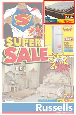 Russells : Super Sale ( 27 Dec - 21 Jan 2014 ), page 1