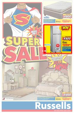 Russells : Super Sale ( 27 Dec - 21 Jan 2014 ), page 1