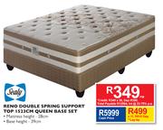 Sealy Reno Double Spring Support Top 152cm Queen Base Set
