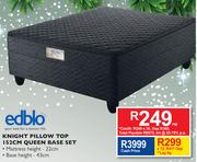 Edblo Knight Pillow Top 152cm Queen Base Set