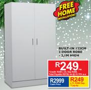 Bulit-In 122cm 2 Door Robe-2.1m High