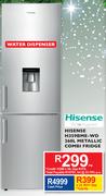 Hisense H359BME-WD 268Ltr Metallic Combi Fridge