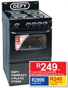 Defy Compact 4 Plate Stove